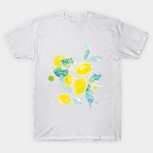 Watercolor Lemons T-Shirt